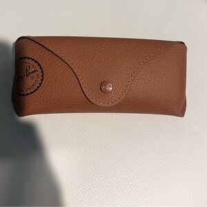 Ray-Ban Tan Leather Eyewear Case
